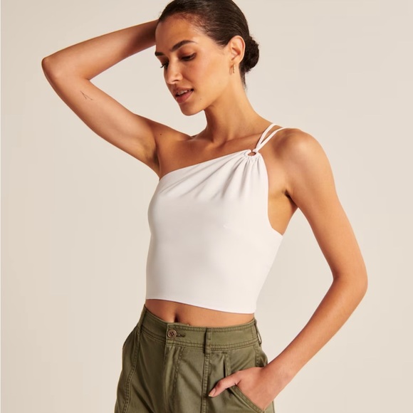 Abercrombie & Fitch Asymmetrical One Shoulder Top - Picture 4 of 4